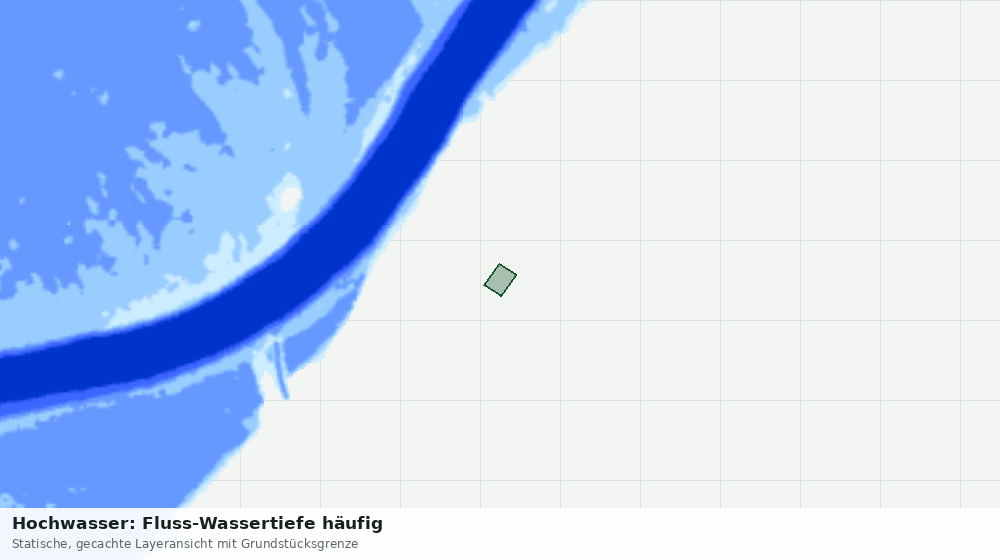 Statische Kartenansicht: Hochwasser: Fluss-Wassertiefe häufig