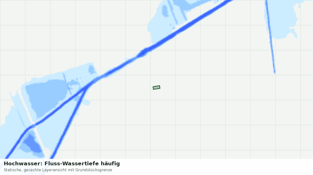 Statische Kartenansicht: Hochwasser: Fluss-Wassertiefe häufig