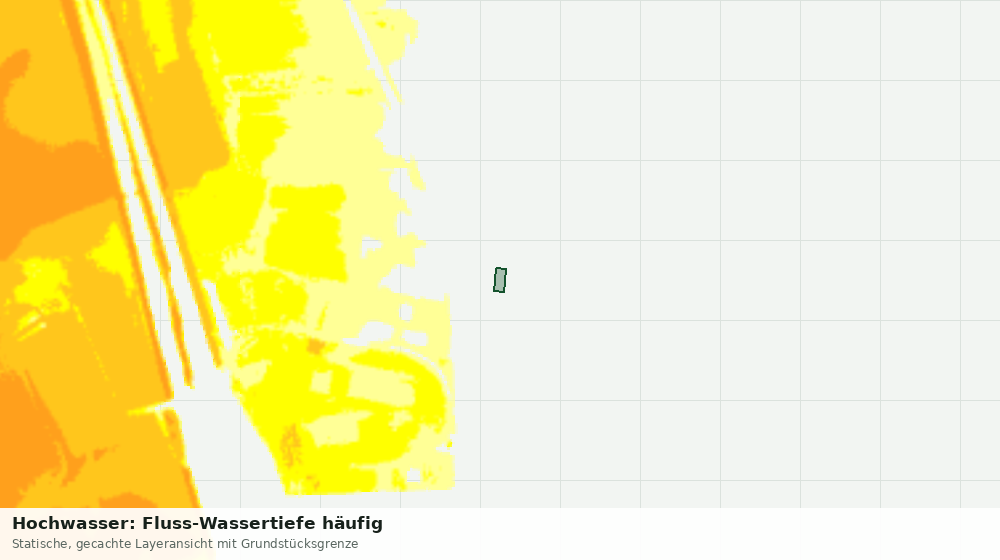 Statische Kartenansicht: Hochwasser: Fluss-Wassertiefe häufig
