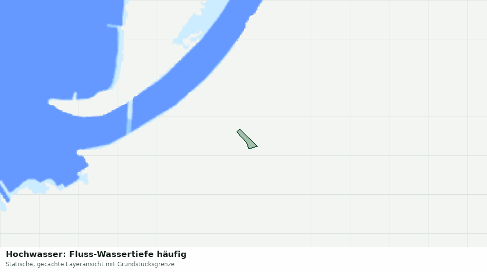 Statische Kartenansicht: Hochwasser: Fluss-Wassertiefe häufig