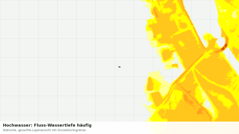 Statische Kartenansicht: Hochwasser: Fluss-Wassertiefe häufig