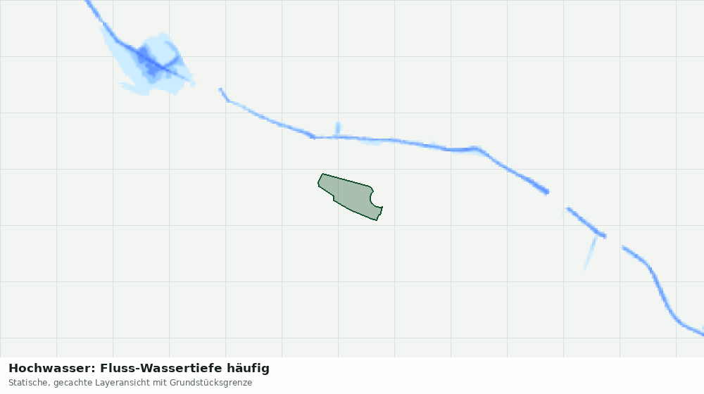 Statische Kartenansicht: Hochwasser: Fluss-Wassertiefe häufig