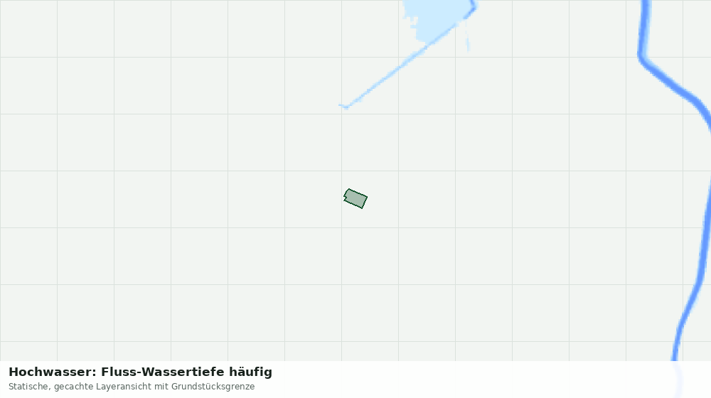 Statische Kartenansicht: Hochwasser: Fluss-Wassertiefe häufig