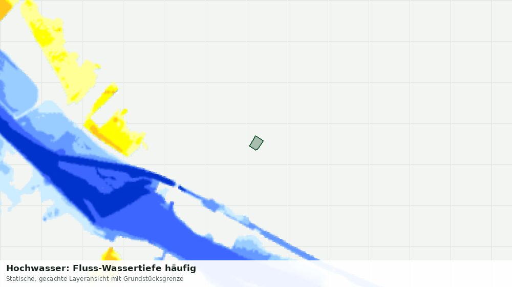 Statische Kartenansicht: Hochwasser: Fluss-Wassertiefe häufig