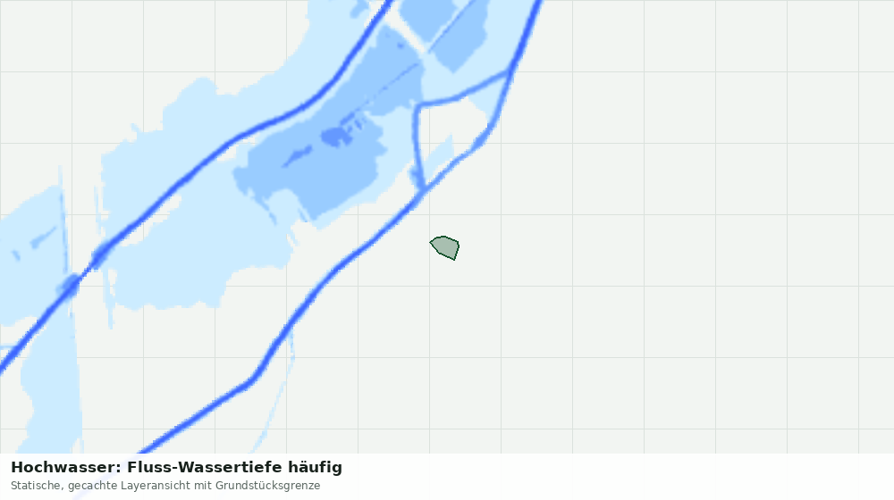 Statische Kartenansicht: Hochwasser: Fluss-Wassertiefe häufig