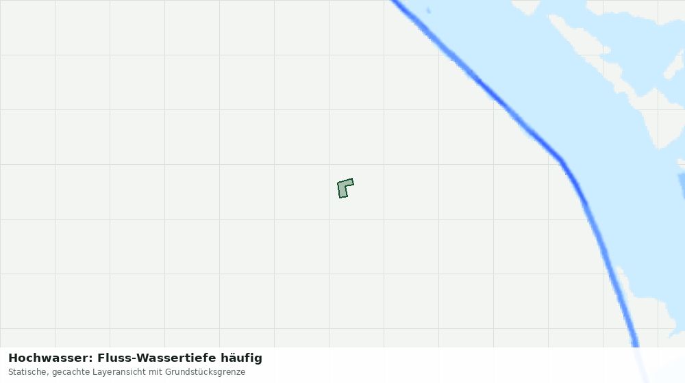 Statische Kartenansicht: Hochwasser: Fluss-Wassertiefe häufig