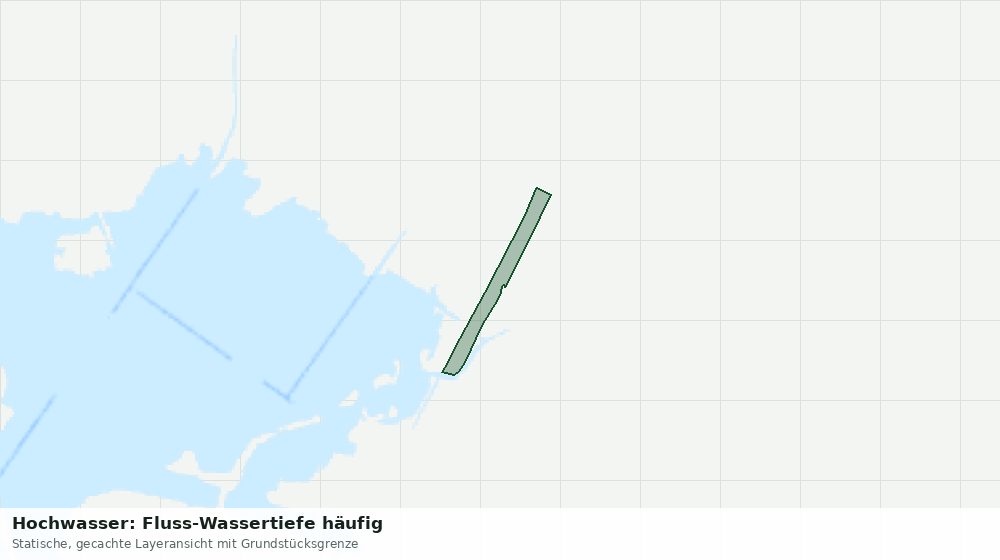 Statische Kartenansicht: Hochwasser: Fluss-Wassertiefe häufig