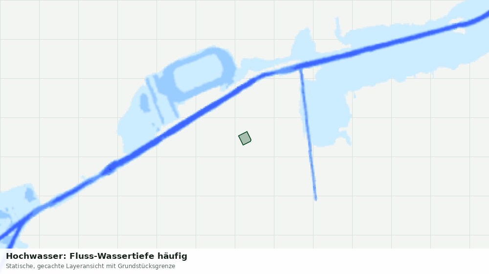 Statische Kartenansicht: Hochwasser: Fluss-Wassertiefe häufig