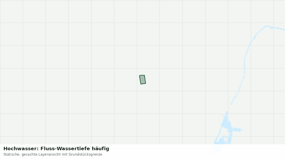 Statische Kartenansicht: Hochwasser: Fluss-Wassertiefe häufig