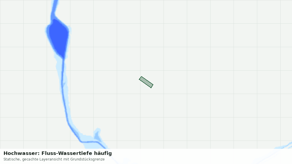 Statische Kartenansicht: Hochwasser: Fluss-Wassertiefe häufig