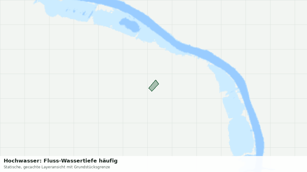 Statische Kartenansicht: Hochwasser: Fluss-Wassertiefe häufig