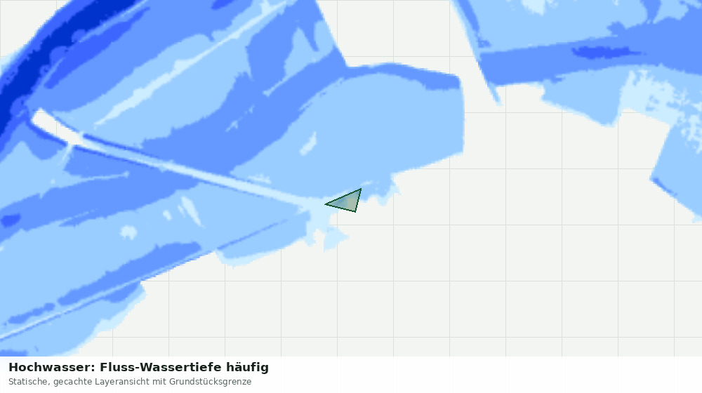Statische Kartenansicht: Hochwasser: Fluss-Wassertiefe häufig