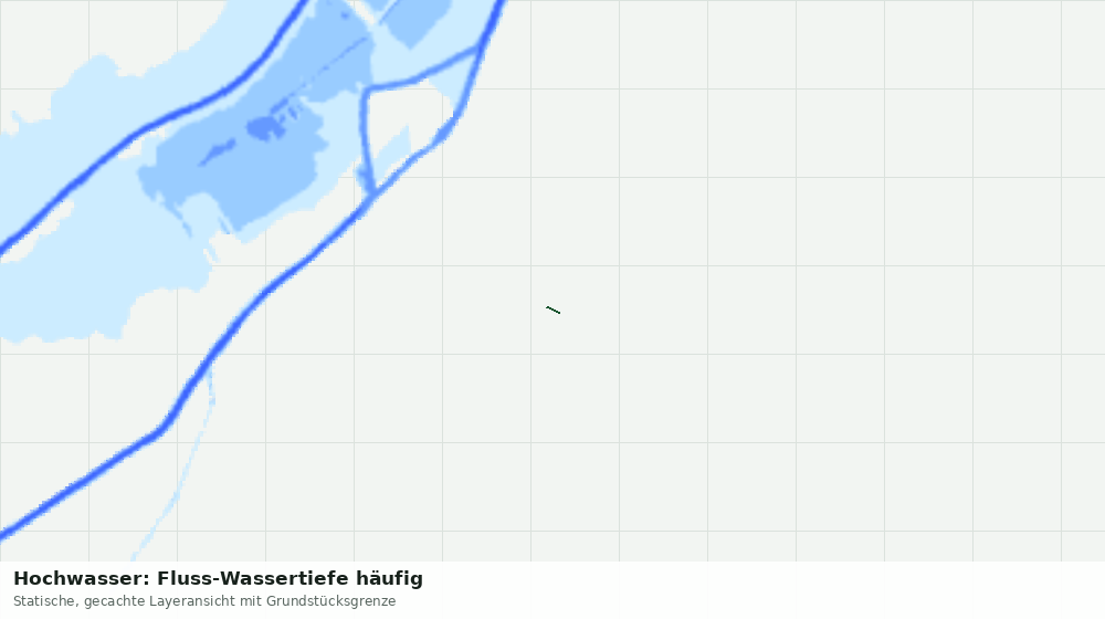Statische Kartenansicht: Hochwasser: Fluss-Wassertiefe häufig