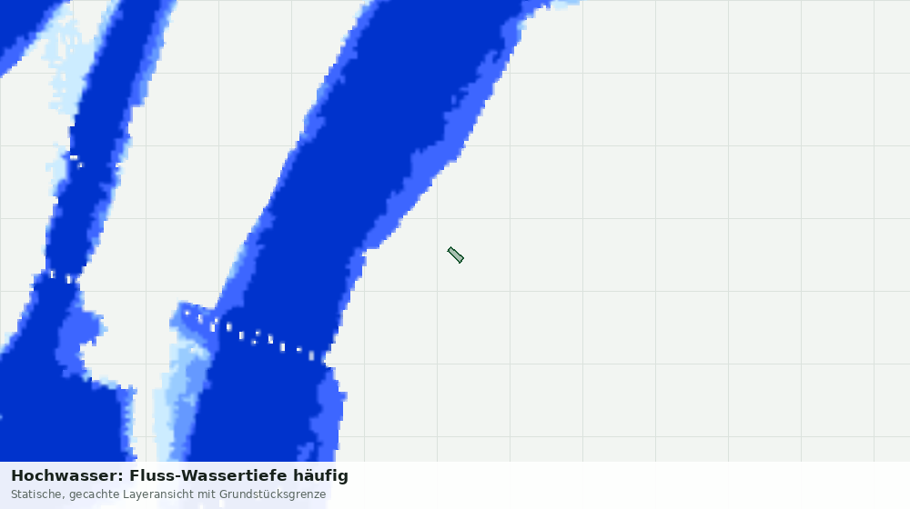 Statische Kartenansicht: Hochwasser: Fluss-Wassertiefe häufig