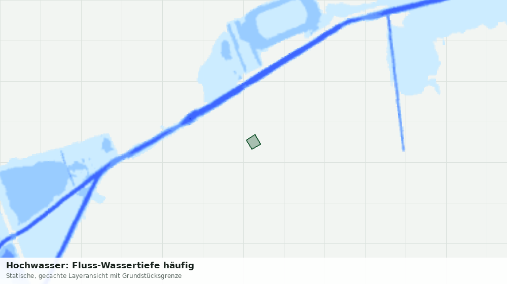 Statische Kartenansicht: Hochwasser: Fluss-Wassertiefe häufig