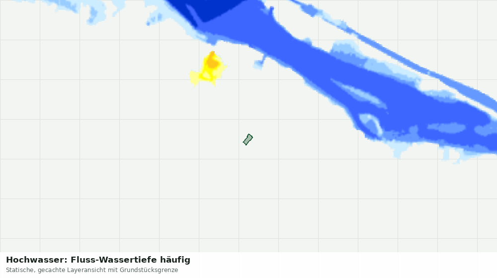 Statische Kartenansicht: Hochwasser: Fluss-Wassertiefe häufig