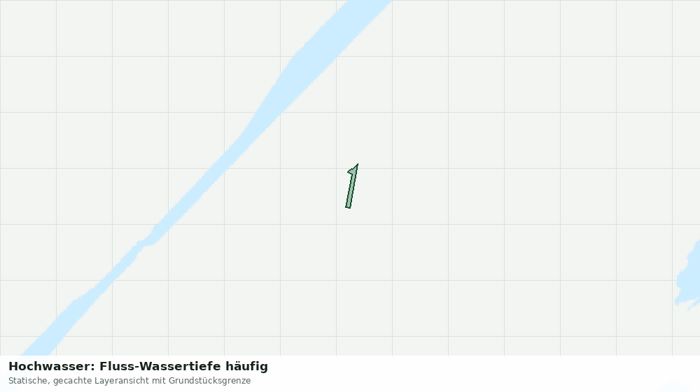 Statische Kartenansicht: Hochwasser: Fluss-Wassertiefe häufig