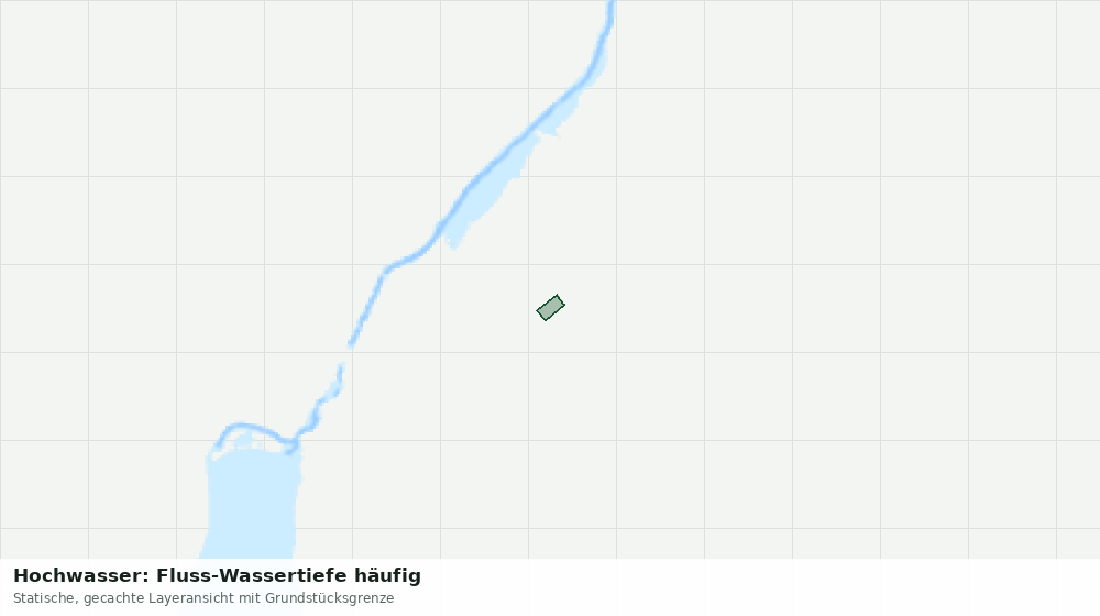 Statische Kartenansicht: Hochwasser: Fluss-Wassertiefe häufig