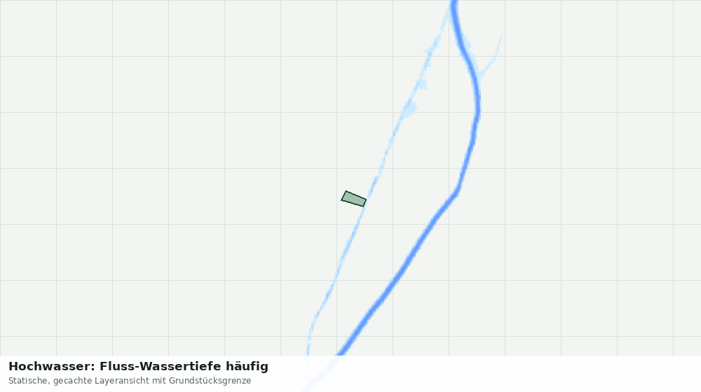 Statische Kartenansicht: Hochwasser: Fluss-Wassertiefe häufig