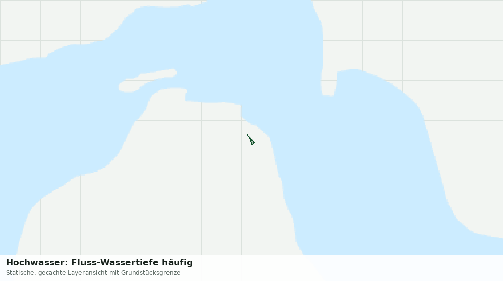 Statische Kartenansicht: Hochwasser: Fluss-Wassertiefe häufig