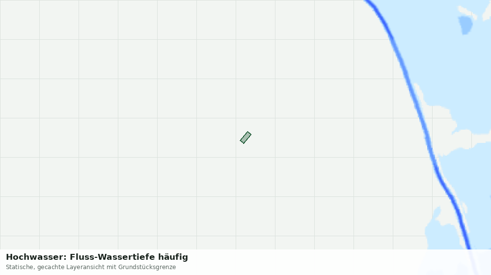 Statische Kartenansicht: Hochwasser: Fluss-Wassertiefe häufig