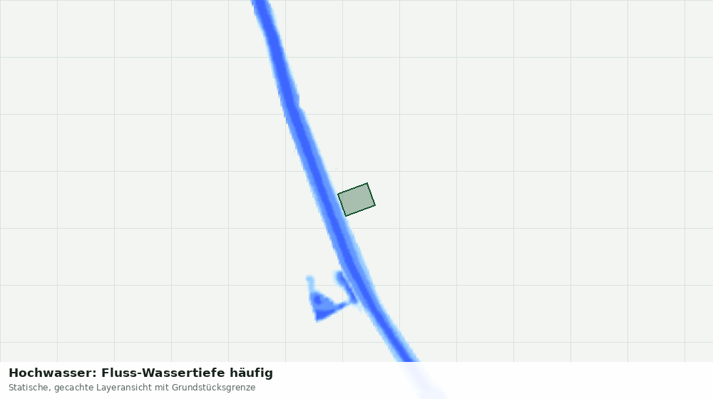 Statische Kartenansicht: Hochwasser: Fluss-Wassertiefe häufig