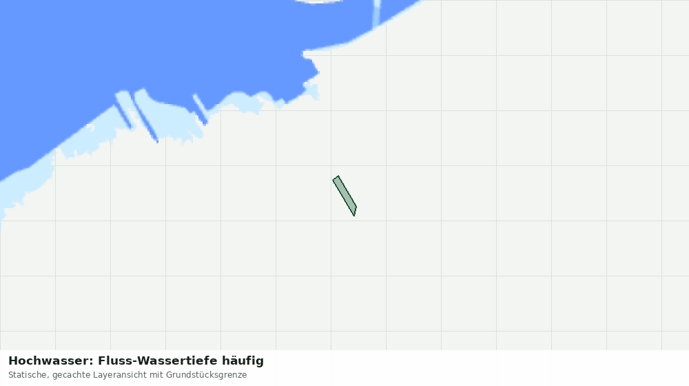 Statische Kartenansicht: Hochwasser: Fluss-Wassertiefe häufig