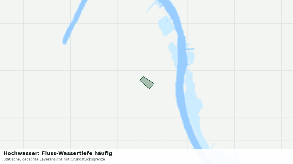 Statische Kartenansicht: Hochwasser: Fluss-Wassertiefe häufig