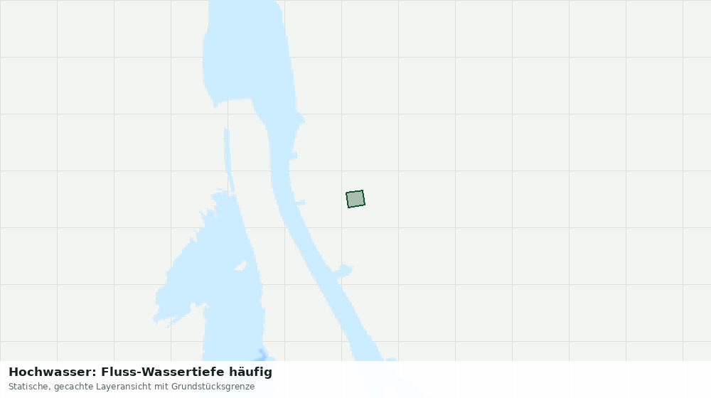 Statische Kartenansicht: Hochwasser: Fluss-Wassertiefe häufig