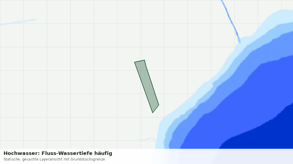 Statische Kartenansicht: Hochwasser: Fluss-Wassertiefe häufig