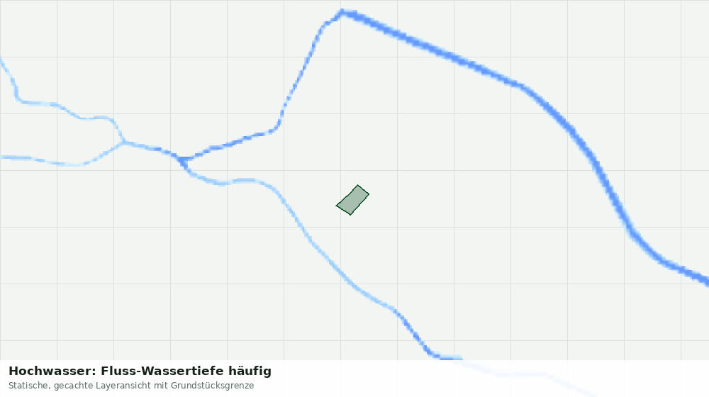 Statische Kartenansicht: Hochwasser: Fluss-Wassertiefe häufig