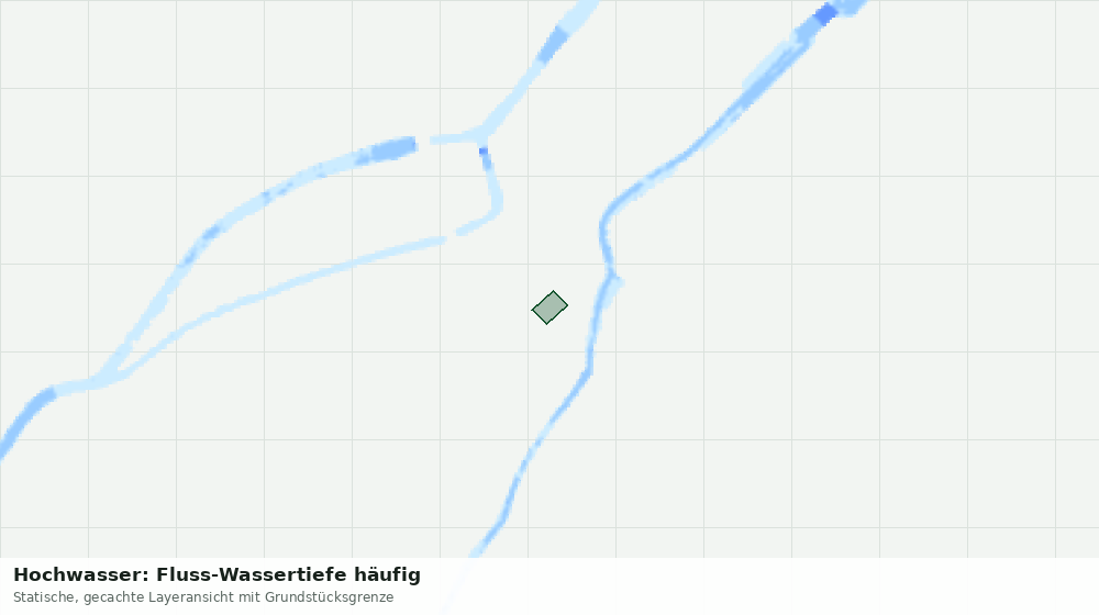 Statische Kartenansicht: Hochwasser: Fluss-Wassertiefe häufig