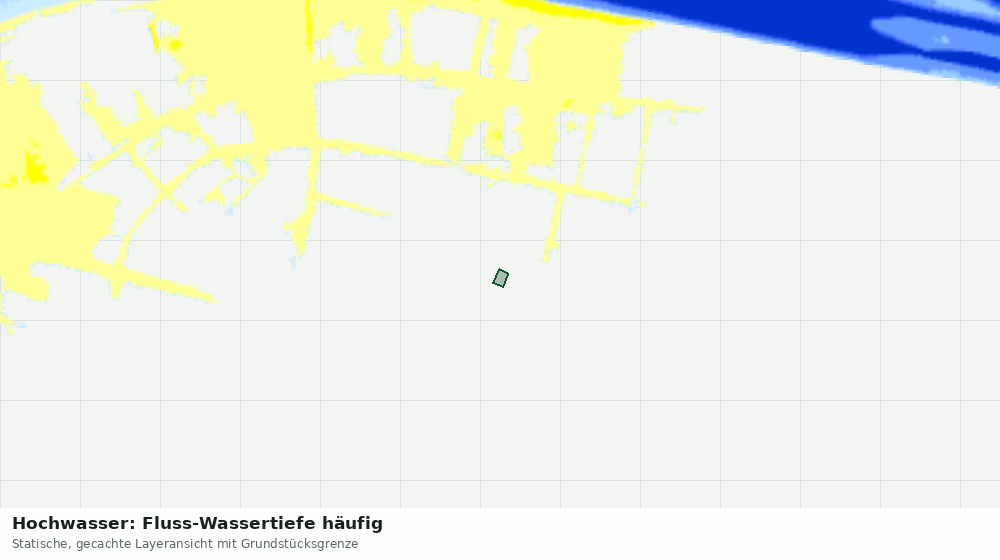 Statische Kartenansicht: Hochwasser: Fluss-Wassertiefe häufig