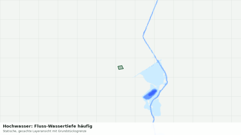 Statische Kartenansicht: Hochwasser: Fluss-Wassertiefe häufig
