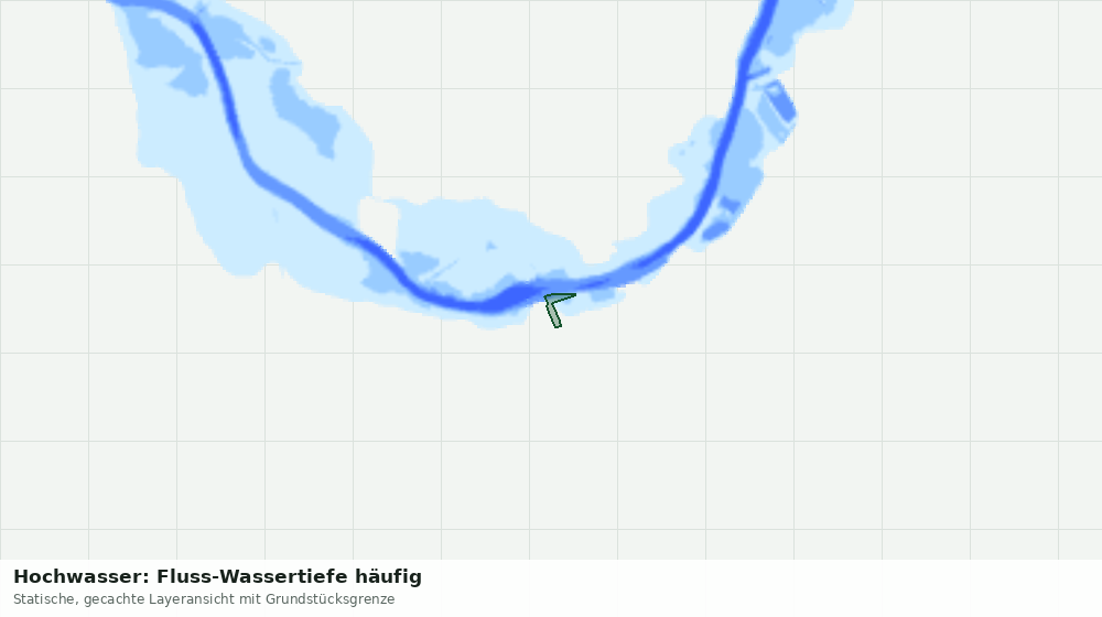 Statische Kartenansicht: Hochwasser: Fluss-Wassertiefe häufig