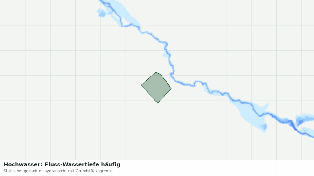 Statische Kartenansicht: Hochwasser: Fluss-Wassertiefe häufig