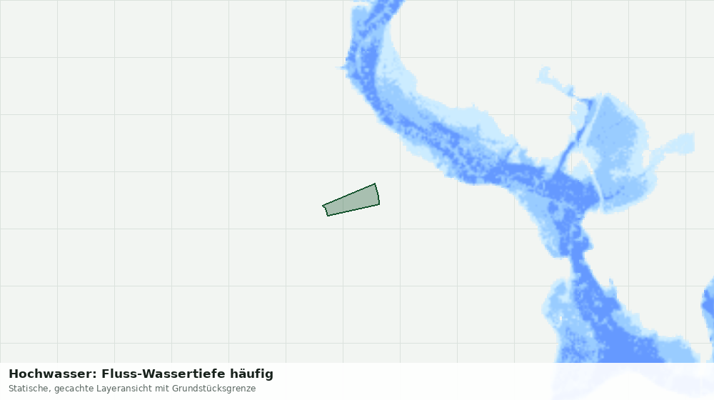 Statische Kartenansicht: Hochwasser: Fluss-Wassertiefe häufig