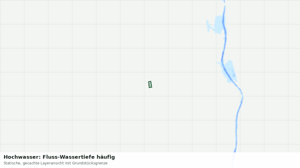 Statische Kartenansicht: Hochwasser: Fluss-Wassertiefe häufig