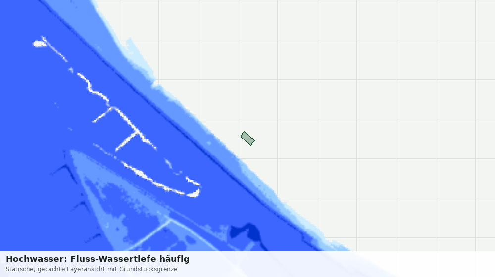 Statische Kartenansicht: Hochwasser: Fluss-Wassertiefe häufig