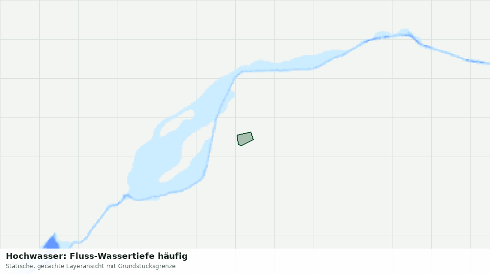 Statische Kartenansicht: Hochwasser: Fluss-Wassertiefe häufig