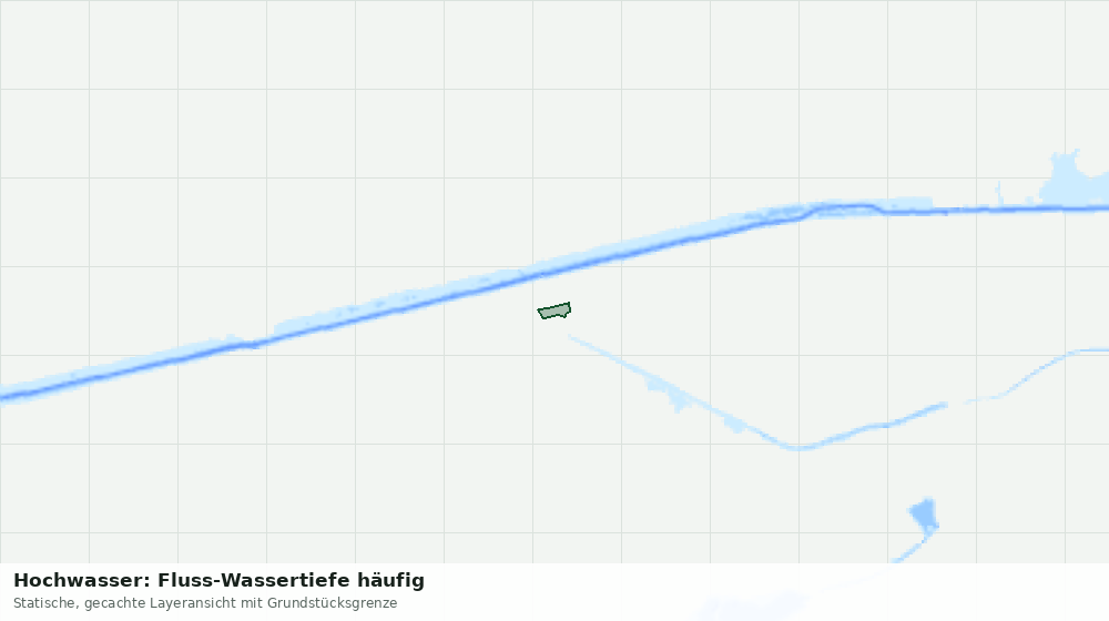 Statische Kartenansicht: Hochwasser: Fluss-Wassertiefe häufig