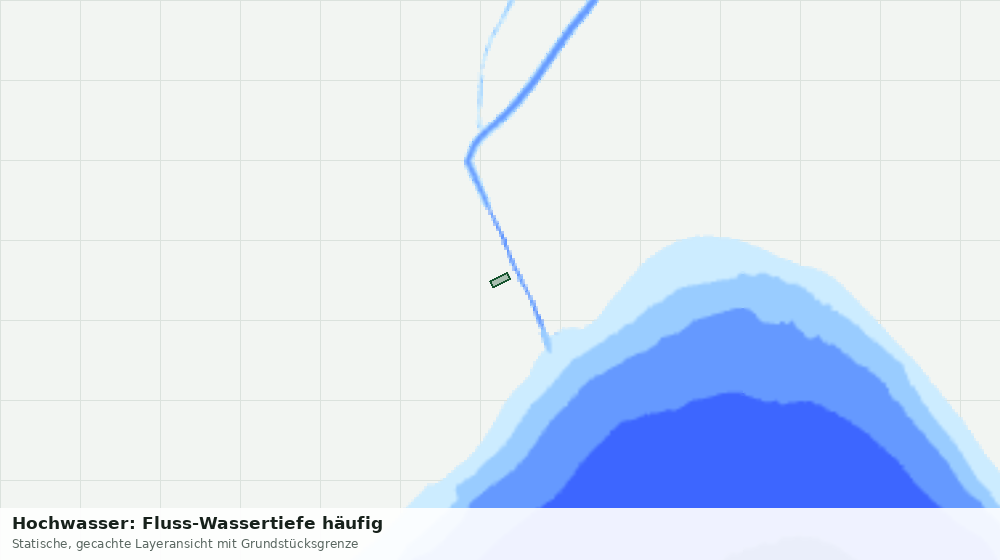 Statische Kartenansicht: Hochwasser: Fluss-Wassertiefe häufig