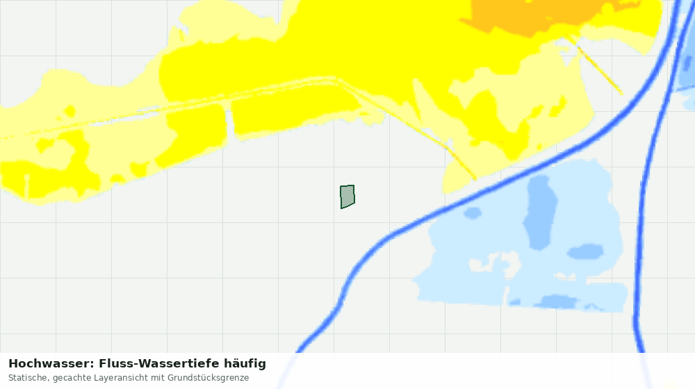 Statische Kartenansicht: Hochwasser: Fluss-Wassertiefe häufig