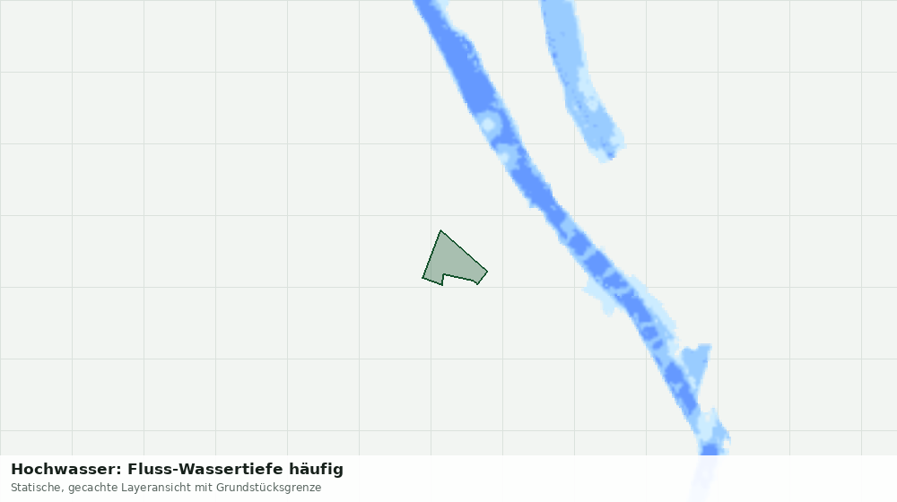 Statische Kartenansicht: Hochwasser: Fluss-Wassertiefe häufig