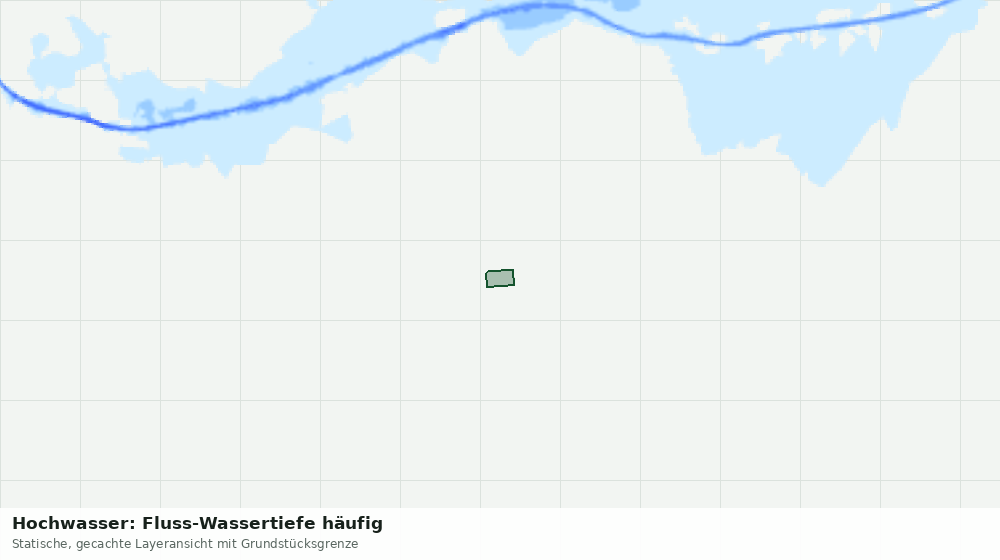 Statische Kartenansicht: Hochwasser: Fluss-Wassertiefe häufig