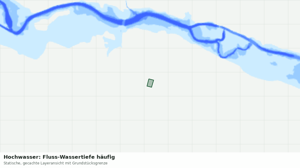 Statische Kartenansicht: Hochwasser: Fluss-Wassertiefe häufig