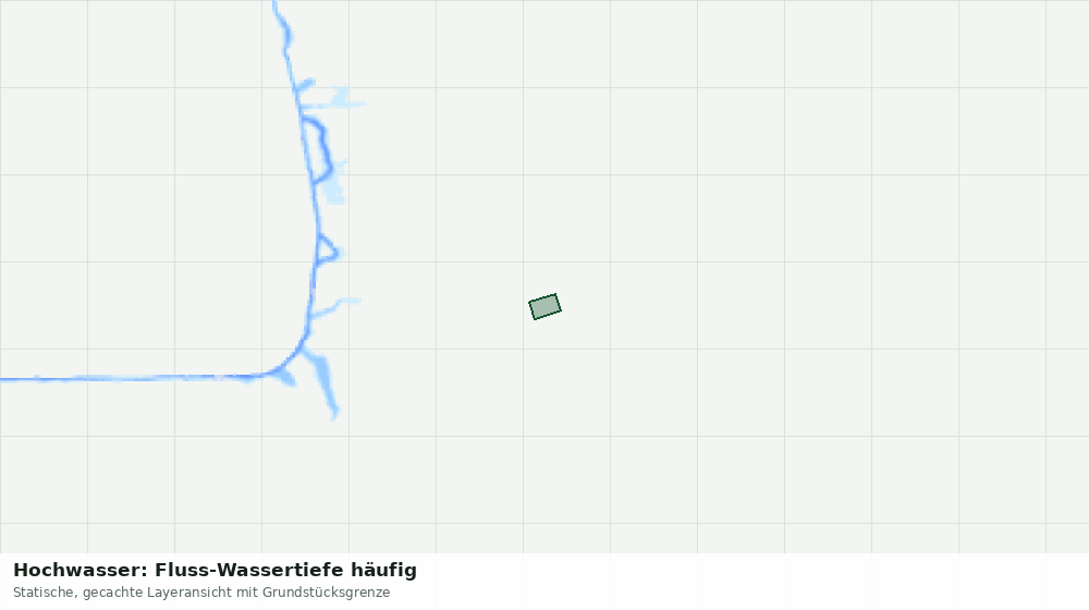 Statische Kartenansicht: Hochwasser: Fluss-Wassertiefe häufig