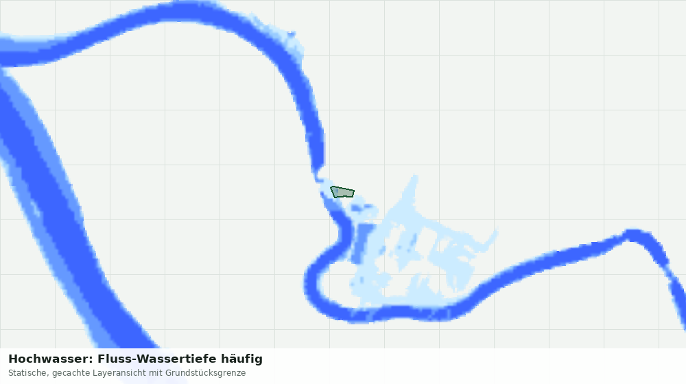 Statische Kartenansicht: Hochwasser: Fluss-Wassertiefe häufig