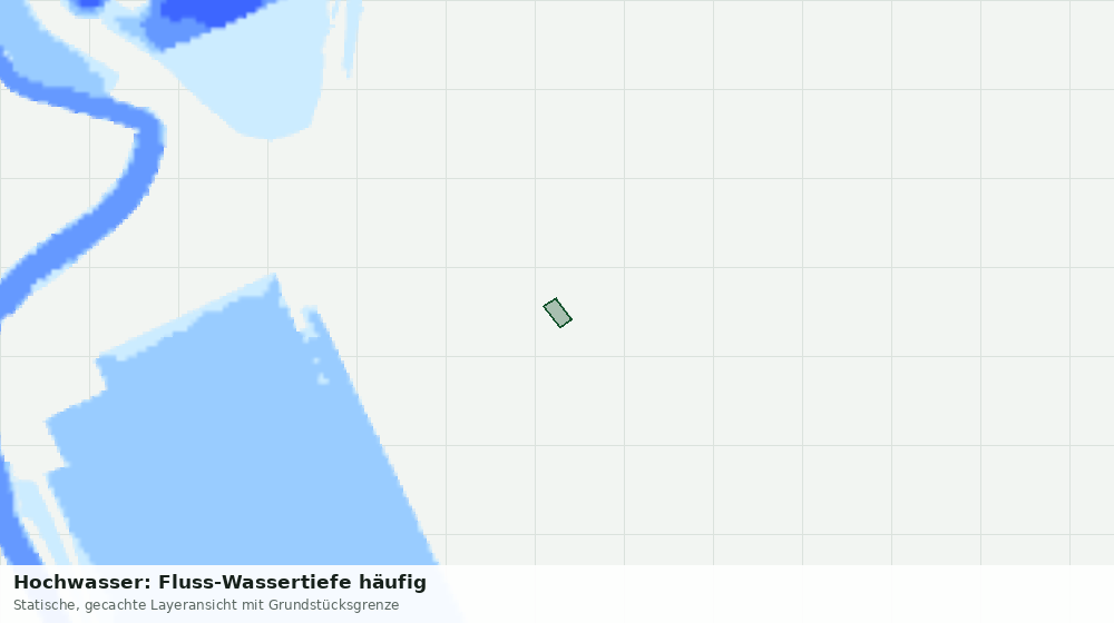 Statische Kartenansicht: Hochwasser: Fluss-Wassertiefe häufig