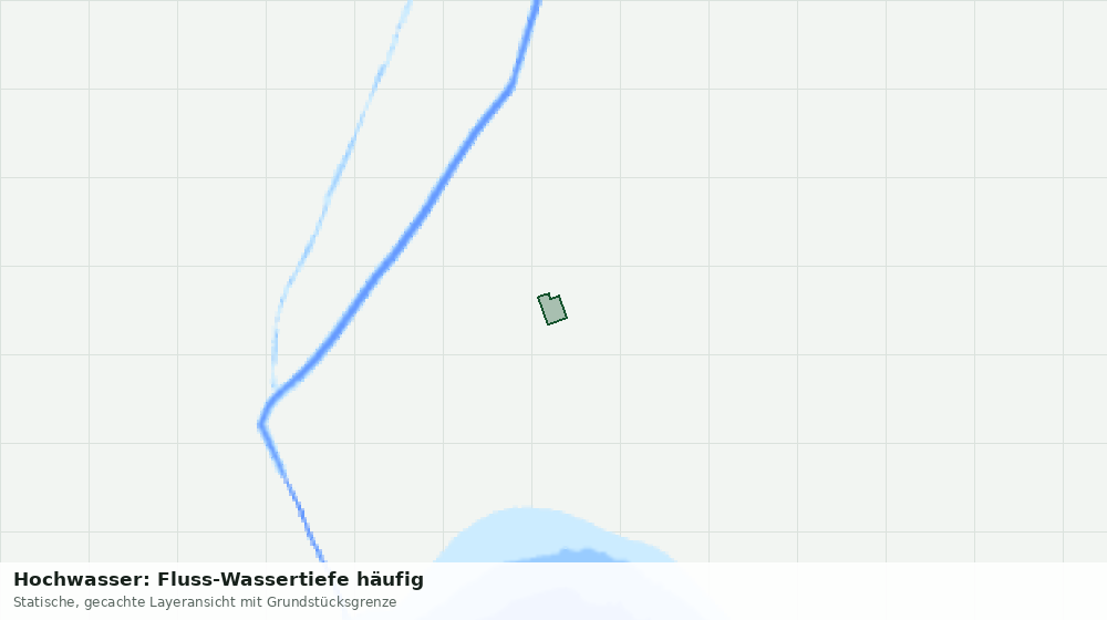 Statische Kartenansicht: Hochwasser: Fluss-Wassertiefe häufig